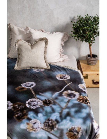 Petals Velvet Fringe Bedspread