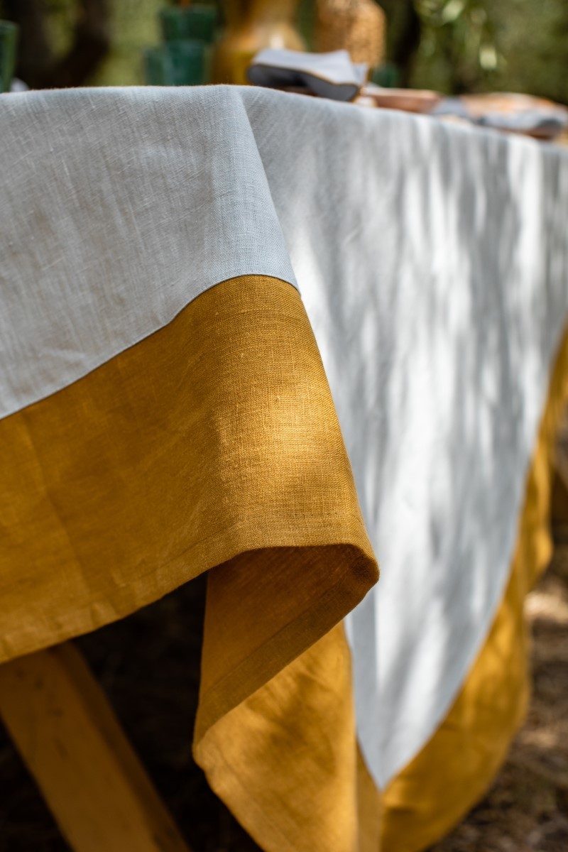 Tovaglia Bauhaus in Lino Antimacchia +