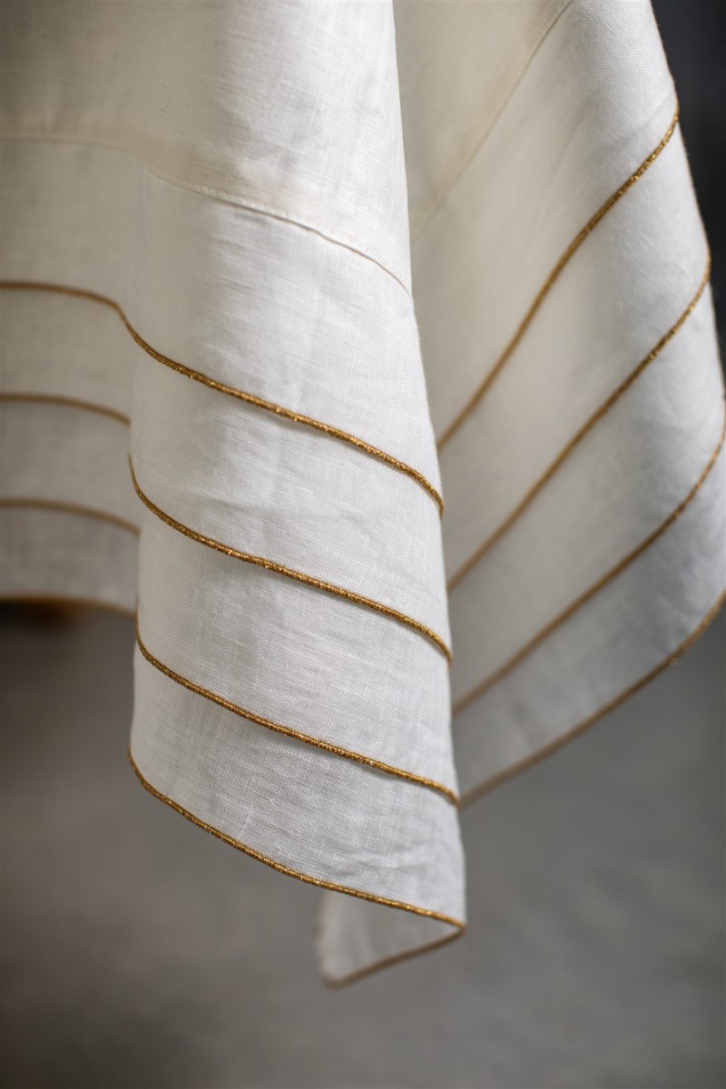 Stain Resistant Linen Sfogliatella Tablecloth