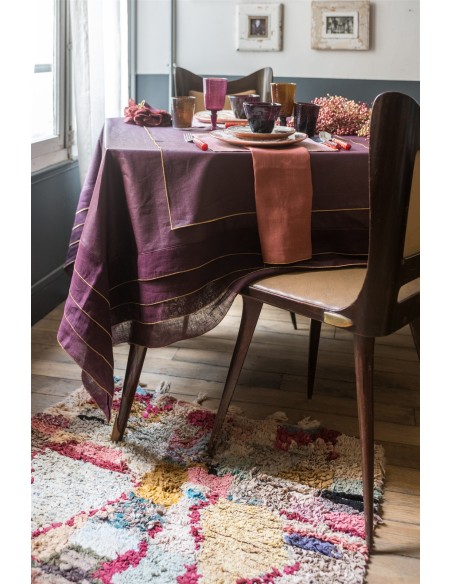 Stain Resistant Linen Sfogliatella Tablecloth