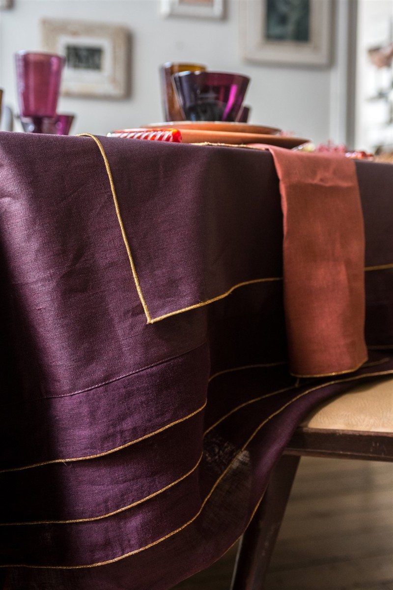 Sfogliatella  Nappe en lin enduit