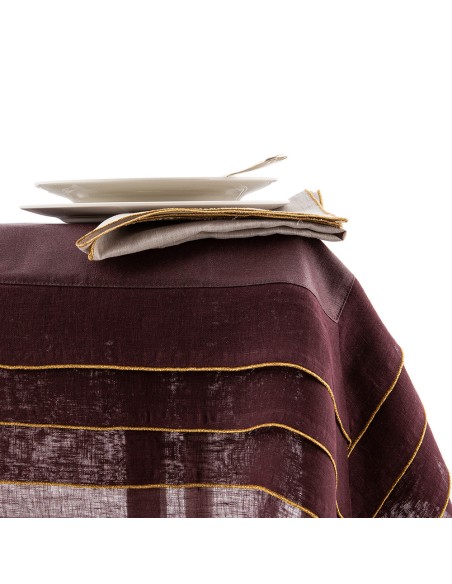 Stain Resistant Linen Sfogliatella Tablecloth