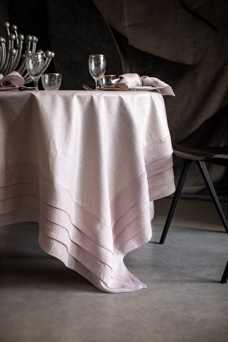 Stain Resistant Linen Sfogliatella Tablecloth