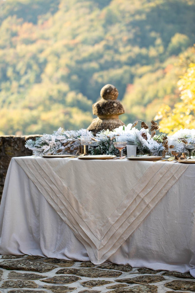 Sfogliatella  Nappe en lin enduit