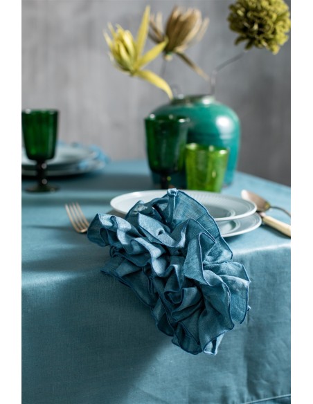 Stain Resistant Linen Sfogliatella Tablecloth