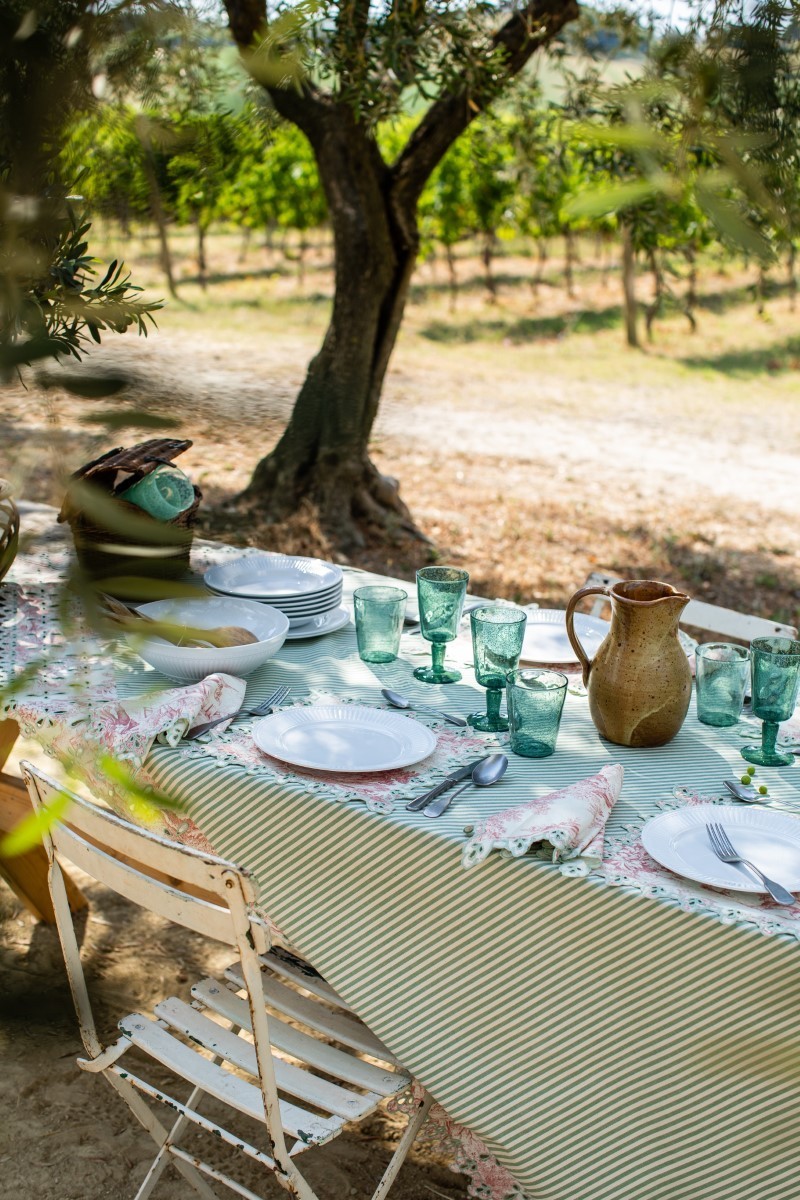 Nappe en coton Amalfi enduit