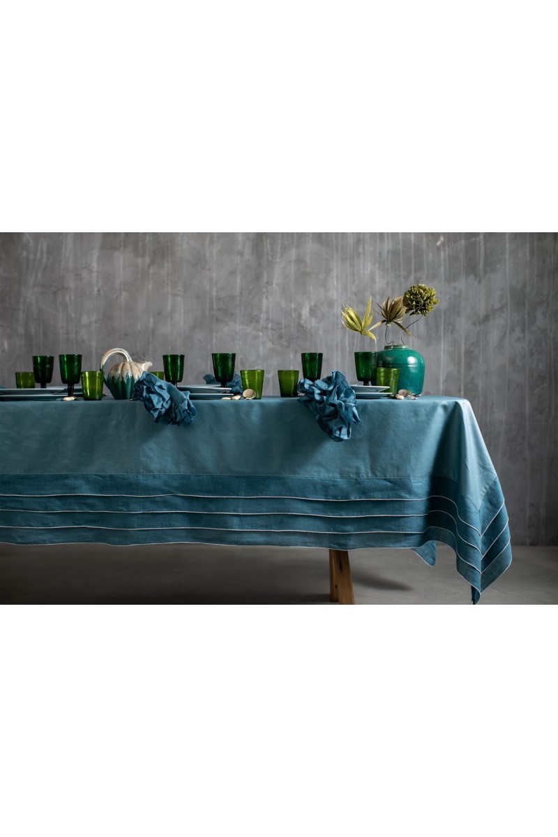 Stain Resistant Linen Sfogliatella Tablecloth