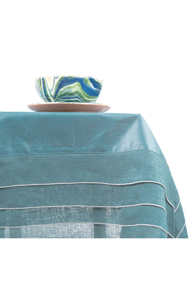 Stain Resistant Linen Sfogliatella Tablecloth