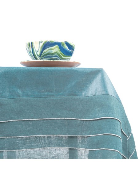 Stain Resistant Linen Sfogliatella Tablecloth