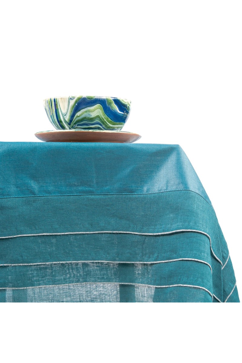 Stain Resistant Linen Sfogliatella Tablecloth