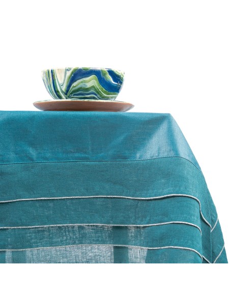 Stain Resistant Linen Sfogliatella Tablecloth