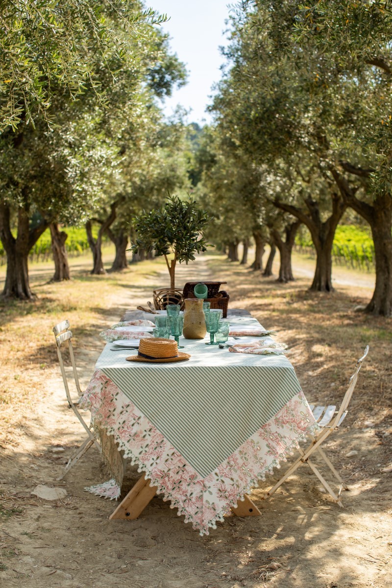 Nappe en coton Amalfi enduit