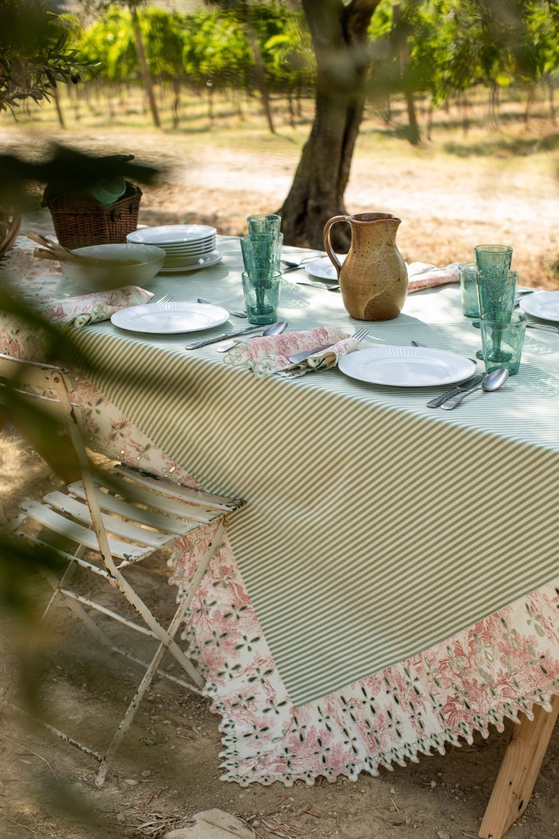 Nappe en coton Amalfi enduit