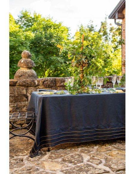 Stain Resistant Linen Sfogliatella Tablecloth
