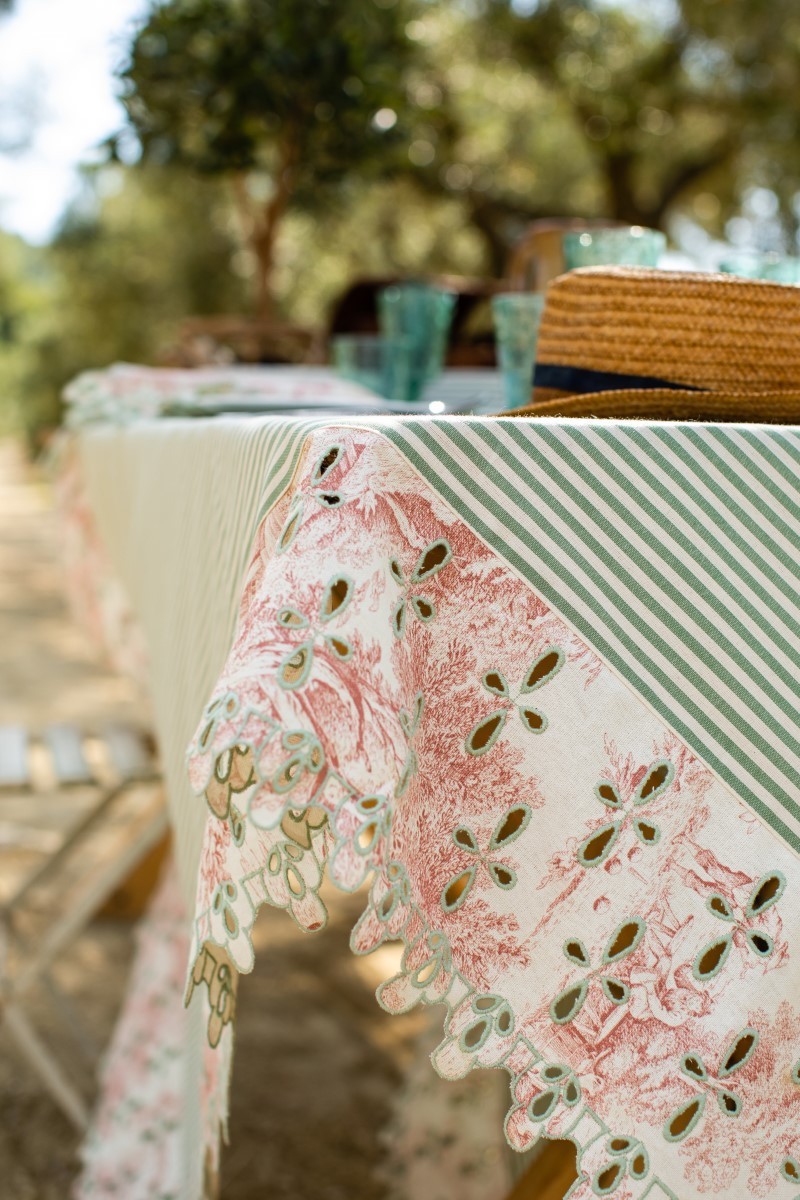 Nappe en coton Amalfi enduit