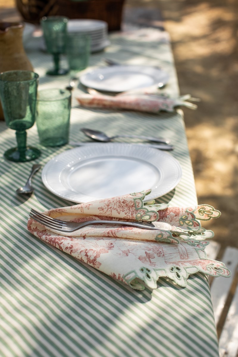 Nappe en coton Amalfi enduit