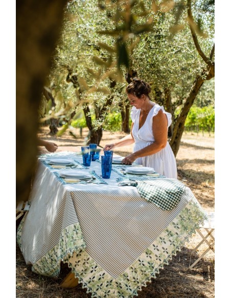 Nappe en coton Amalfi enduit