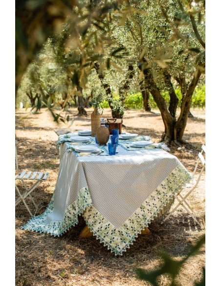 Nappe en coton Amalfi enduit