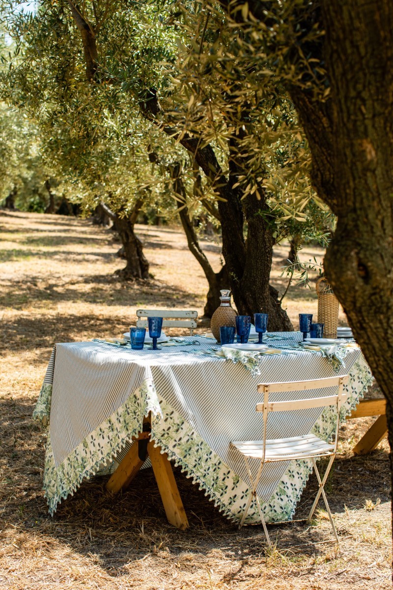 Nappe en coton Amalfi enduit