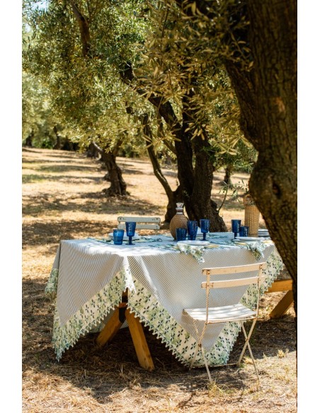 Nappe en coton Amalfi enduit