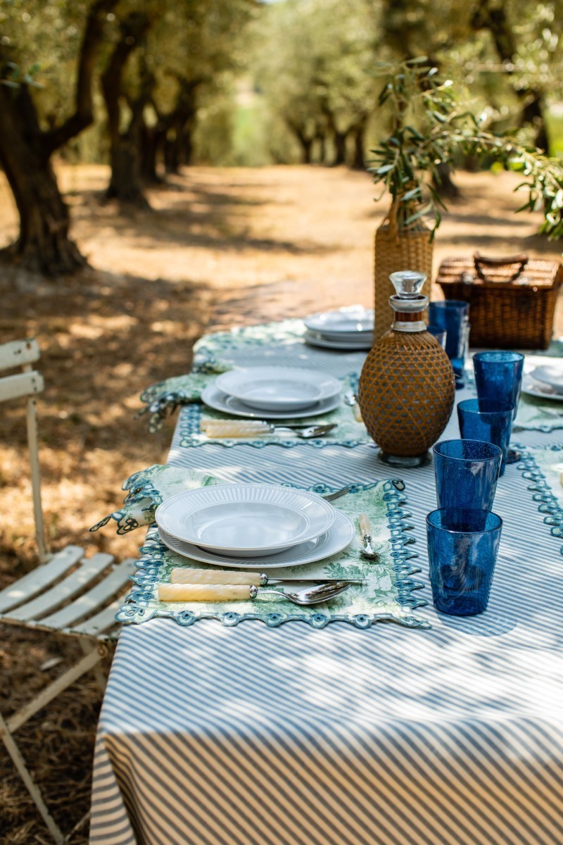 Nappe en coton Amalfi enduit