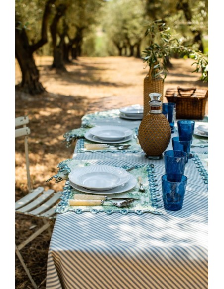 Nappe en coton Amalfi enduit