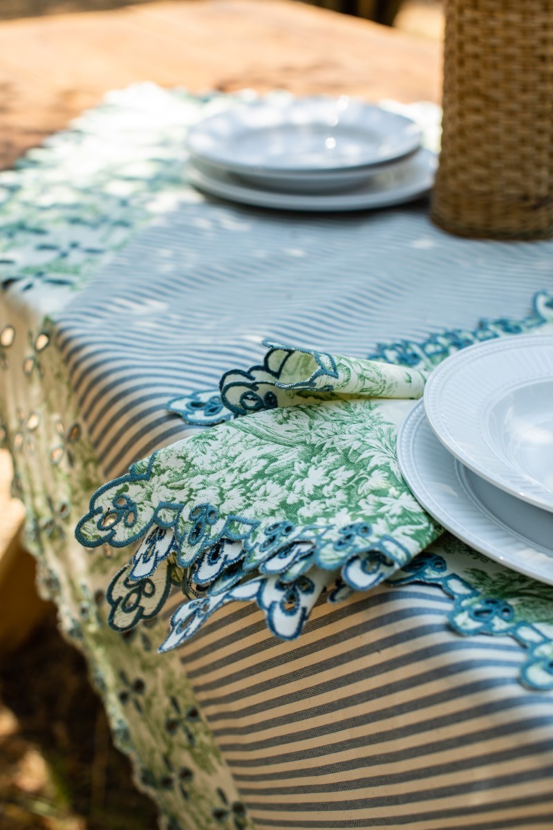Nappe en coton Amalfi enduit