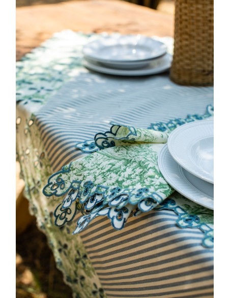 Nappe en coton Amalfi enduit