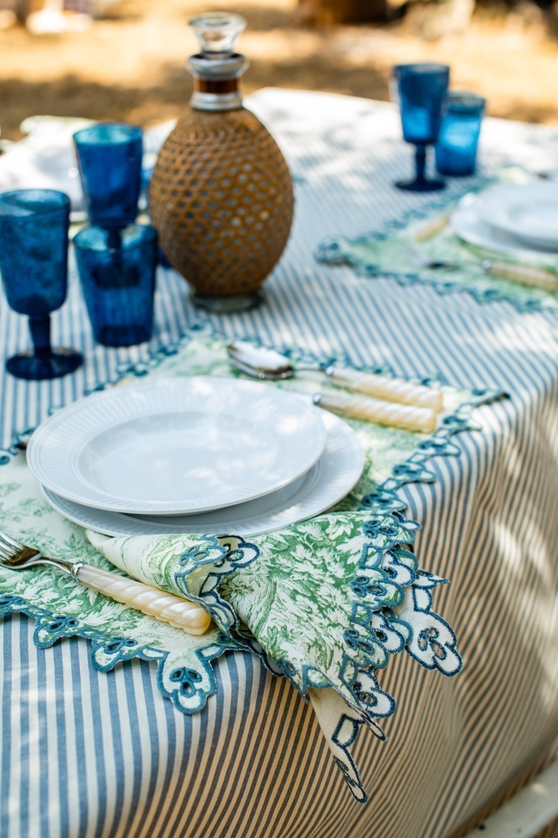 Nappe en coton Amalfi enduit