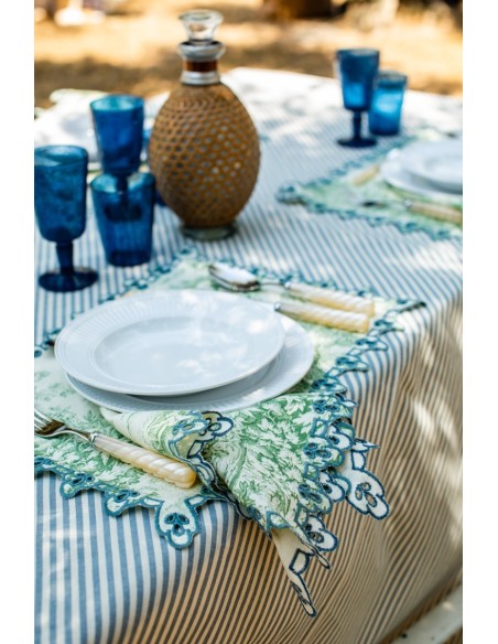 Nappe en coton Amalfi enduit