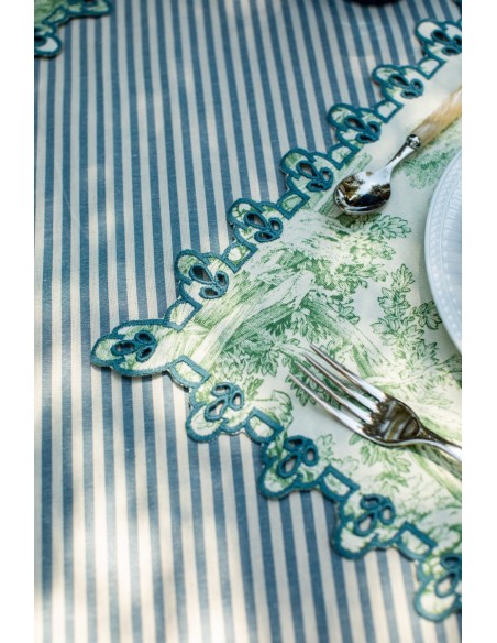 Nappe en coton Amalfi enduit