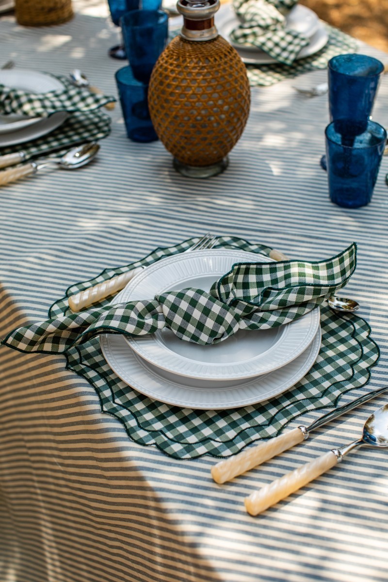 Nappe en coton Amalfi enduit