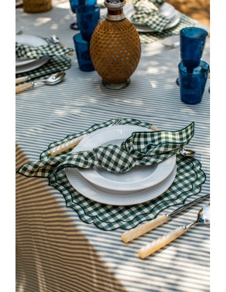 Nappe en coton Amalfi enduit