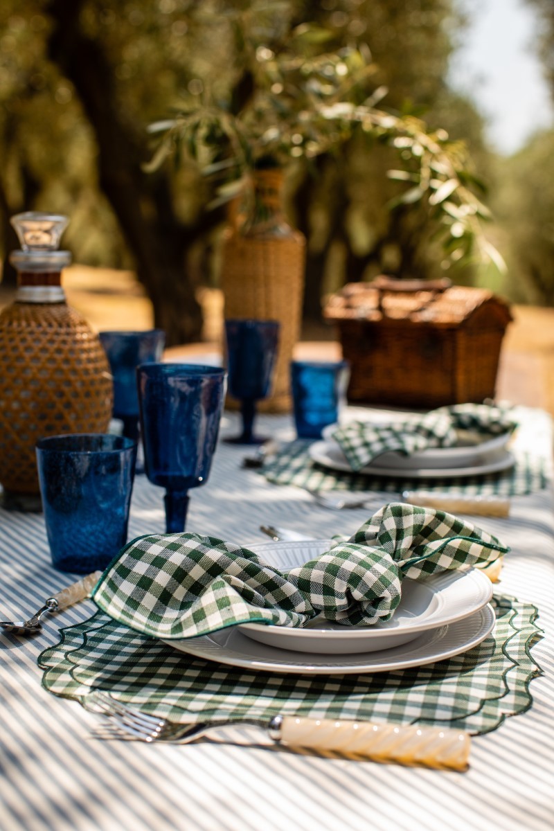 Nappe en coton Amalfi enduit