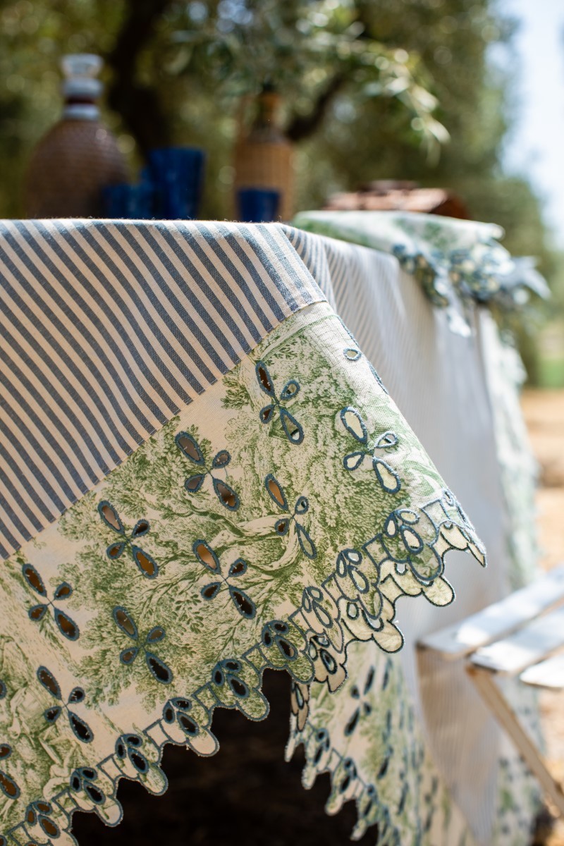 Nappe en coton Amalfi enduit