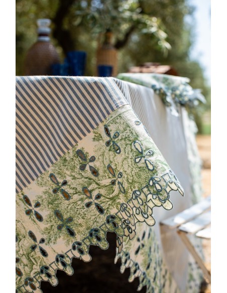 Nappe en coton Amalfi enduit