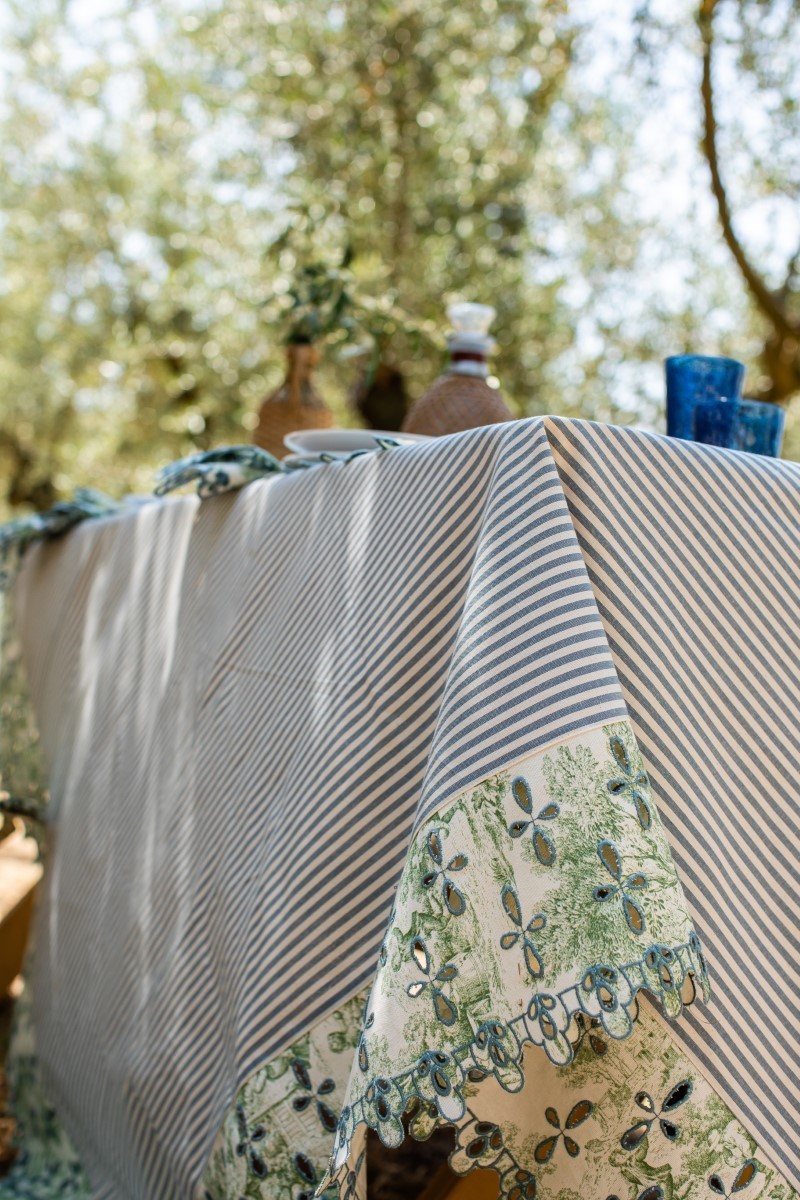Nappe en coton Amalfi enduit