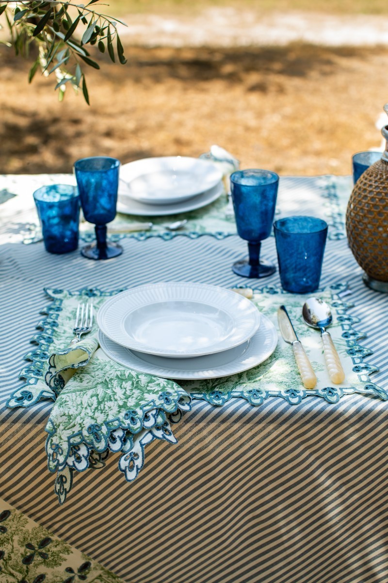 Nappe en coton Amalfi enduit