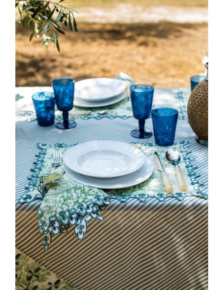 Nappe en coton Amalfi enduit