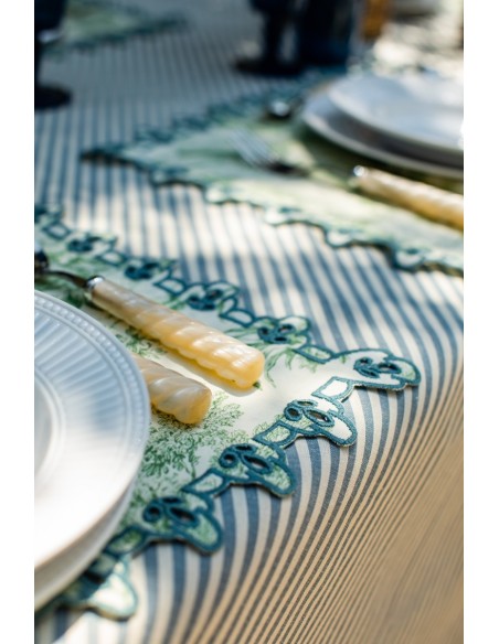 Nappe en coton Amalfi enduit