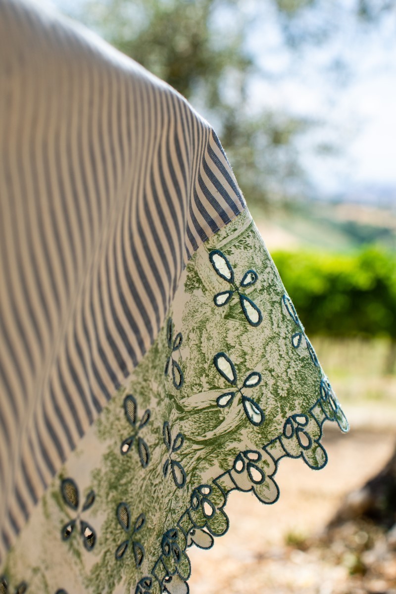 Nappe en coton Amalfi enduit