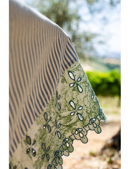 Nappe en coton Amalfi enduit