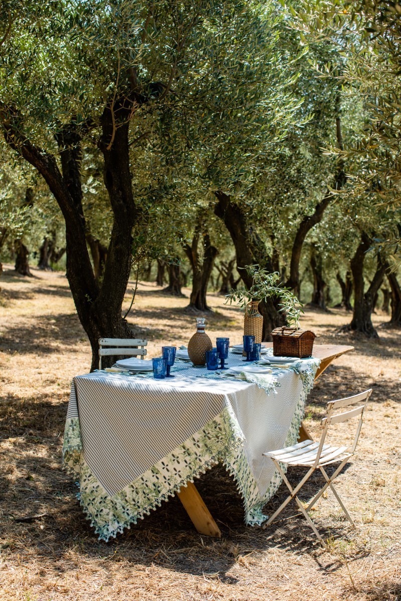 Nappe en coton Amalfi enduit