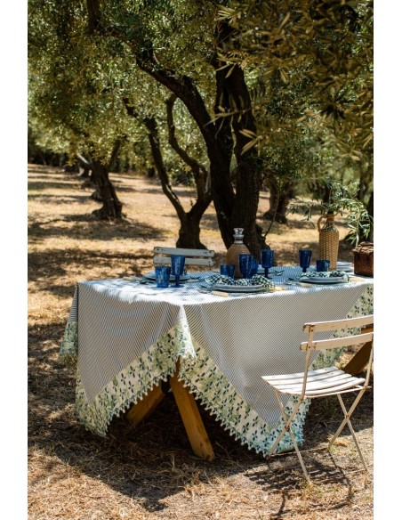 Nappe en coton Amalfi enduit