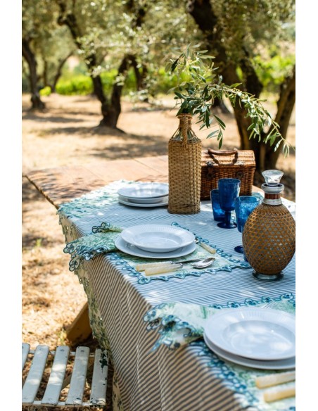 Nappe en coton Amalfi enduit