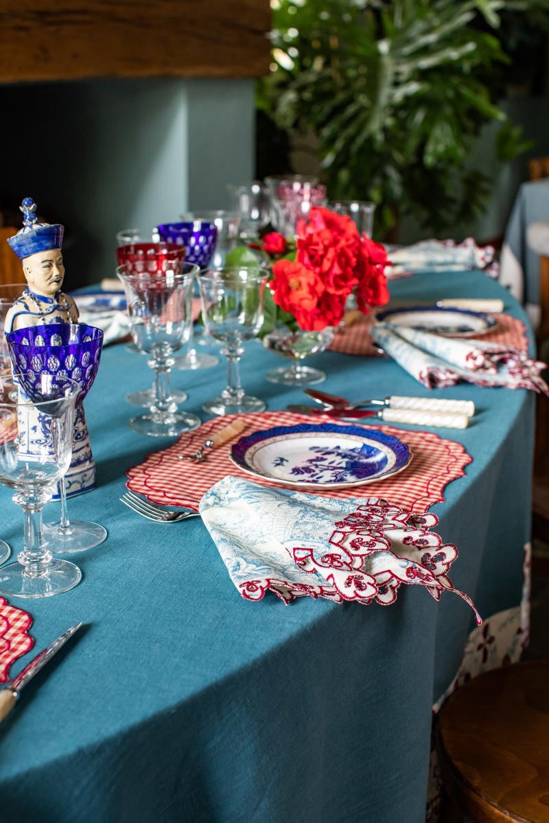 Amalfi Stain Resistant Linen Tablecloth