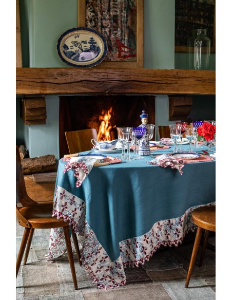 Amalfi Stain Resistant Linen Tablecloth