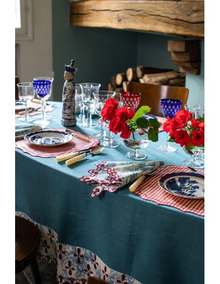 Amalfi Stain Resistant Linen Tablecloth