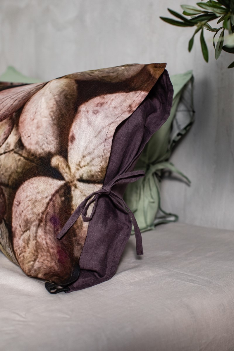 Taie d'oreiller en lin Petals