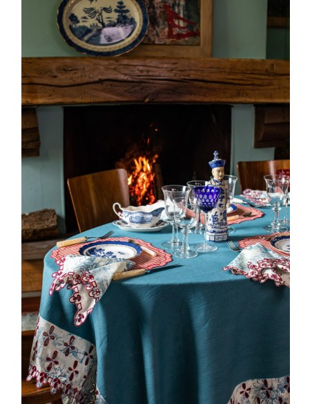 Amalfi Stain Resistant Linen Tablecloth